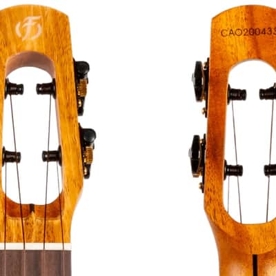 Flight Fireball EQ-A Tenor Ukulele New - solid mango body with dyed maple appointments image 10