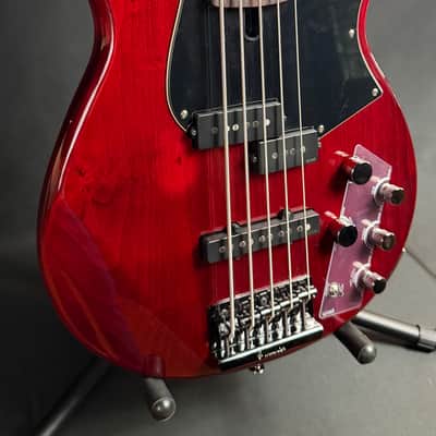 Yamaha BB735A Broad Bass 5-String Bass Guitar Fired Red Finish w/ Gig Bag (246) image 3