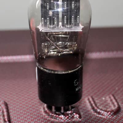 SYLVANIA 5V4G GZ32 ST BOTTLE BLACK PLATE D GETTER PERFECT BALANCE VINTAGE 1949 image 3
