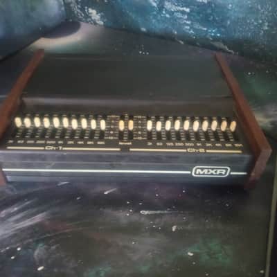 MXR Stereo Graphic Equalizer Model 114 1980's - Black with Wood panels image 1