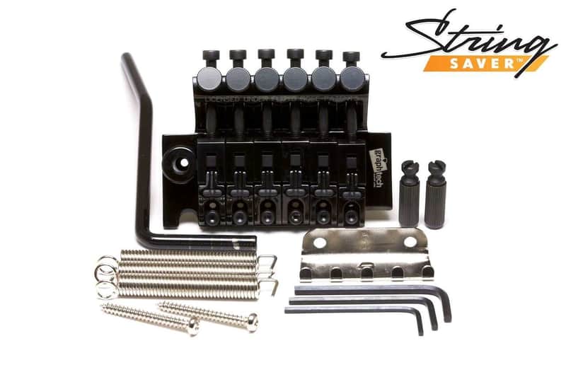 Graph Tech PS-0080-B0 LB63 Floyd Rose-Style Locking Bridge w/ String Saver Saddles image 1