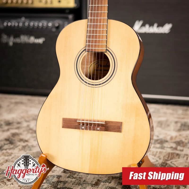 Fender CN-30 Nylon 3/4 Acoustic Guitar - Natural with Gig Bag image 1