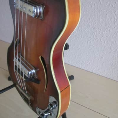 Klira 162 Twen Star Bass 1960s sunburst rare model image 4