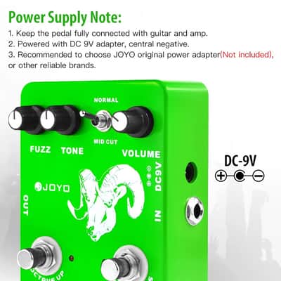 Joyo JF-12 Electric Guitar Effects Pedal Distortion Overdrive Metal Shell True Bypass image 4