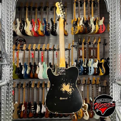 FENDER - CUSTOM SHOP 1960 Telecaster Custom Heavy Relic RW Aged Black 9236091079 image 6