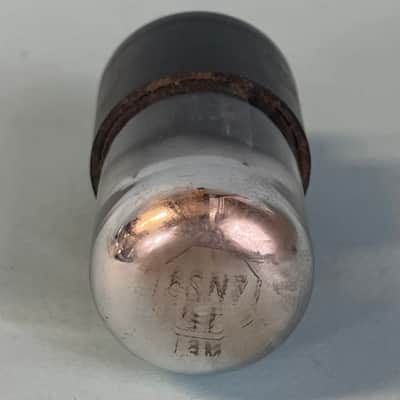 1950s Sylvania 6SN7GT Vintage Black Plate Chrome Top Preamp Tube! T266 image 5