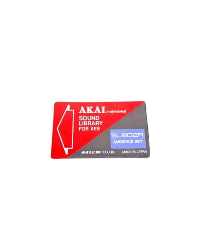 Akai 802R Sound Library Card - Red – Sound Library Card - Excellent image 1