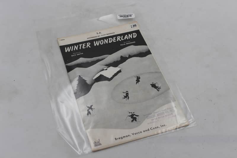 Bregman, Vocco and Conn, Inc Winter Wonderland Sheet Music Bregman, Vocco & Conn, Clay Warnick image 1