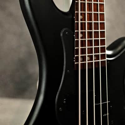 Schecter Stiletto Stealth-5 Active 5-String Bass 2010s - Satin Black image 4