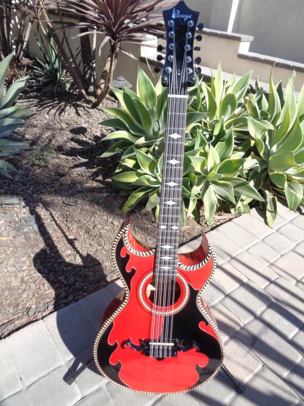 Pasaye Bajo Quinto 2019 Transparent Diablo Red image 1