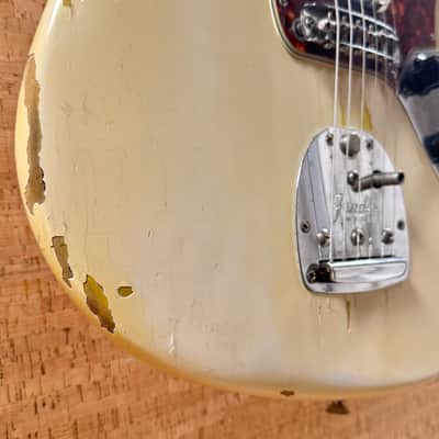 Fender Jaguar 1963 - Olympic White with Matching Headstock image 11