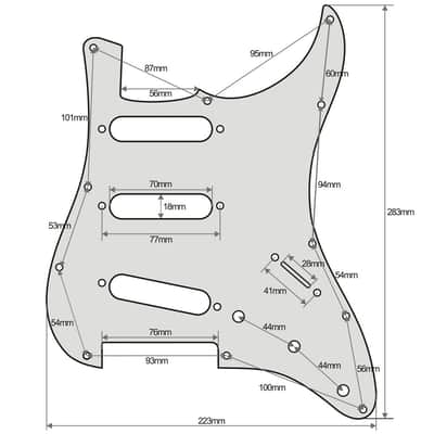 11-Hole SSS Metal Strat Pickguard and Matching Back Plate - Orange Gold Aluminum image 3