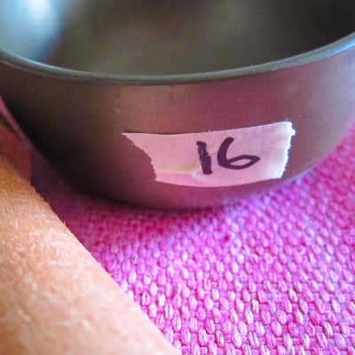 Japanese Rin Singing Bowl Cup Chime Bell with Striker - Vintage image 4
