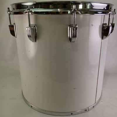 *Ludwig 13x14" Concert/Tenor Tom Drum White Cortex Wrap Vintage 80s Monroe Maple image 4