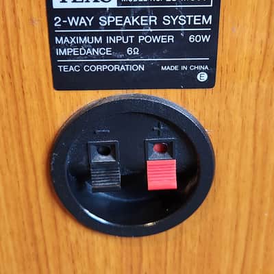 TEAC TEAC LS-MC90  compact, 2-way  bookshelf speakers 90s  - Glossy faux-wood brown image 8