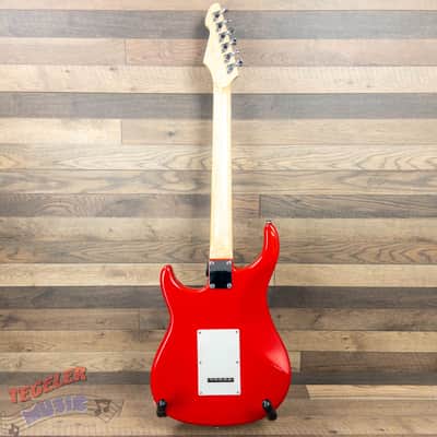 USED-Peavey Raptor EXP Electric Guitar, Solid Body Red with White Pickguard image 4