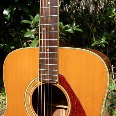 Yamaha FG450 Green Label Nippon Gakki Japan 1972 to 74 Natural New Jakaranda + Original Rocket case image 3
