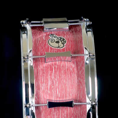 PORK PIE PERCUSSION  6.5" X 14" MAPLE SNARE DRUM IN "LILAC WINE" FINISH (PURPLE HEART) image 4