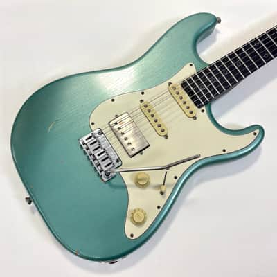 Schecter Nick Johnston Signature Custom Shop 2021 Teal Green Metallic Aged Nitro image 4
