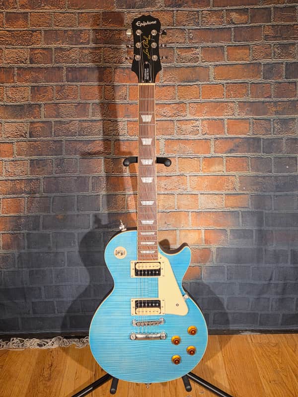 Epiphone Les Paul Traditional Pro III Plus Ocean Blue image 1