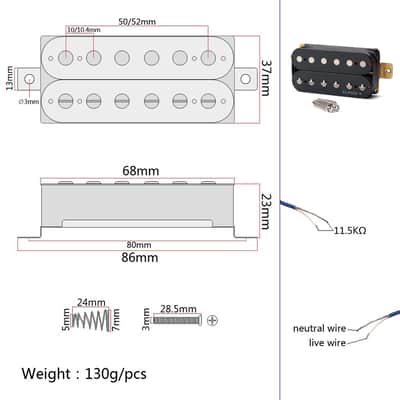 Bridge Humubcker Pickup Alnico 5 image 4