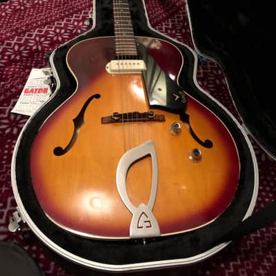 1961 VINTAGE Guild T50 Slim Archtop Sunburst Franz P90 Hoboken w/ Hardshell Case image 1