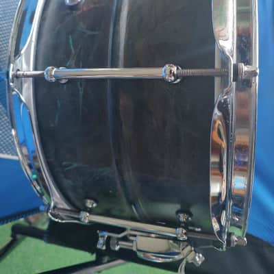 Pork Pie 6.5" x 13" Snare Drum Brass Patina 2008 Model #17814 Signed image 8
