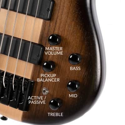 Cort C5 Plus OVMH  Artisan Series C5 Plus 5-String Bass – Antique Brown Burst image 12