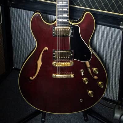 Yamaha SA2000S Solid Spruce Top Burgundy & OHSC 1978 image 4