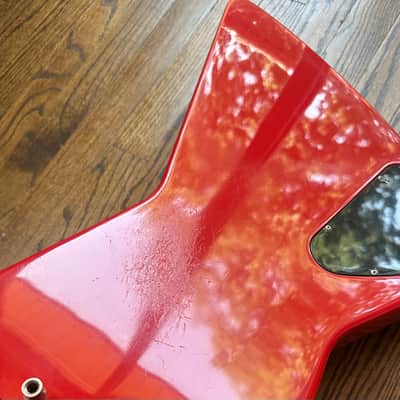 1985 Gibson Explorer Bass - Ferrari Red w/ OHSC image 19