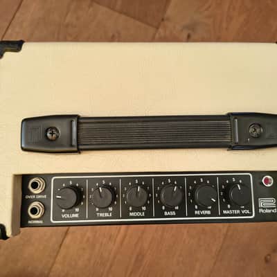 Roland CUBE-20 First Generation 1978, Spring Reverb, Cream / White-blonde image 7