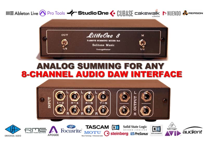 Custom Analog Studio Summing Mixer Box – Universal Audio Interface Compatible image 1