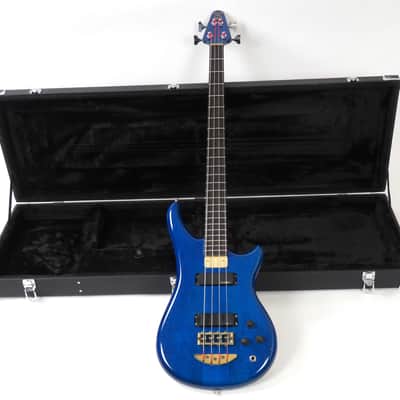 1991 Alembic Essence Bass - Transparent Blue - Figured Maple! image 3