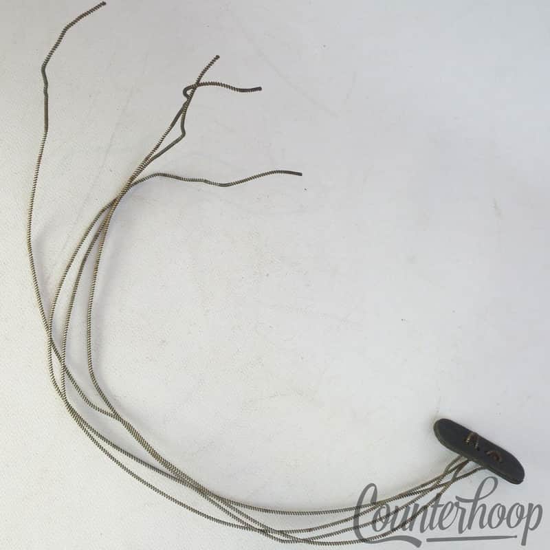 *Ludwig 12" 4-Strand Snare Drum Coiled Metal/Cloth Wires+Leather Butt Plate USA* image 1