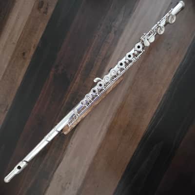 Yamaha YFL-483 (500 series equivalent) Flute – SS Headjoint Open Hole, Inline G, C Foot SN 001680 image 12