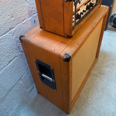 1974 Orange OR120 amplifier head with matching Orange 4x12 cabinet. image 3