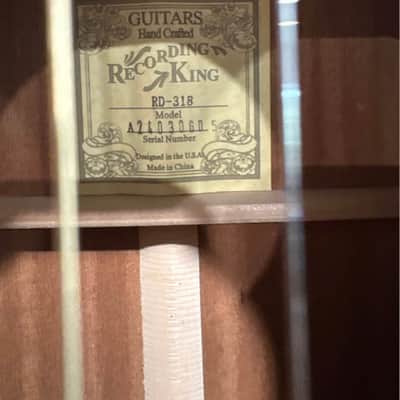 Recording King RD-318 Tonewood Reserve Dreadnought 2010s - Natural image 3