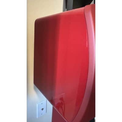 KEF LS50 Wireless II Active Bookshelf Speakers Pair 2021 Red & S2 OEM Stands image 10