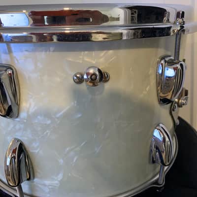 Slingerland Tom 8x12 1950's-1960's - White Marine Pearl image 2