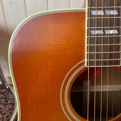 Gibson 1960 Hummingbird Fixed Bridge 2024 - Heritage Cherry Sunburst image 4