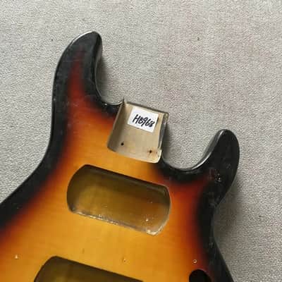 Tobacco Burst StingRay Style Basswood Body, Tiger Maple Top image 3