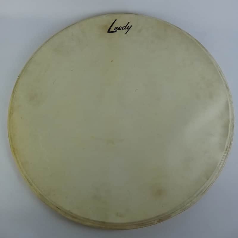 Leedy 22"Calfskin Resonant Logo Bass Drum Head Slingerland Vintage 50s EXCELLENT image 1