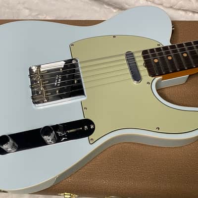 NEW! Fender Custom Shop Flamethrower Telecaster Custom - NOS - Modern Specs - Texas Special Pick-Ups - AAAA Flamed Neck - Sonic Blue - Authorized Dealer - 7.9lbs - G07231 image 4