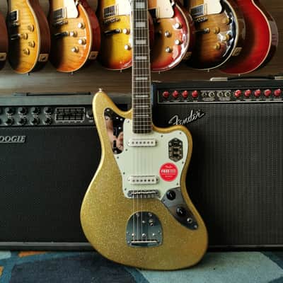 Squier Limited Edition Classic Vibe 70s Jaguar 2024 - Gold Sparkle image 1