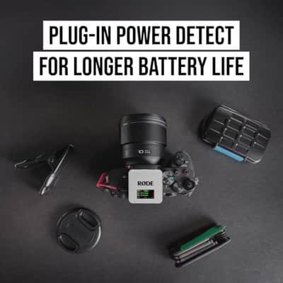 RØDE Wireless GO (Gen 3) – Compact Wireless Mic – Pristine Audio, 32-bit Float Recording, Automatic Level Control, for Phones, Cameras and Computers (White) image 6