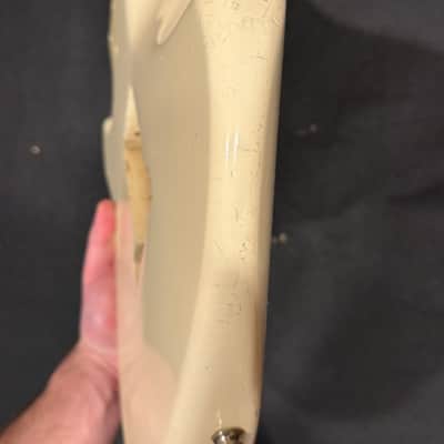 Vintage 1983 Squier Stratocaster Japan White - SQ Series 70s MIJ Body Routed for Kahler 2300 image 14