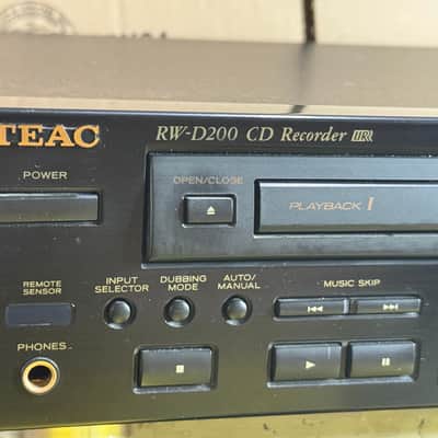 TEAC RW-D200 Dual CD Recorder Player CD-R CD-RW Tested Serviced No Remote image 4