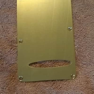 Fender Stratocaster Brass Backplate/Sustainer -polished image 2