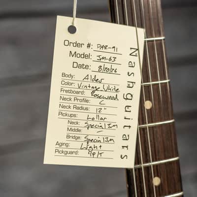Nash JM-63 - Vintage White, Light Aged image 10
