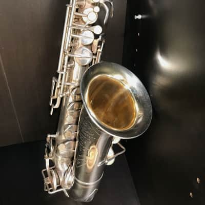 Alto saxophone René Guénot French - Silver plated image 2